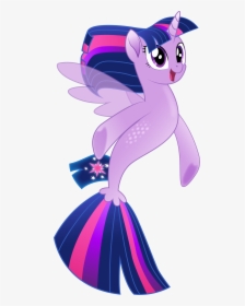 Twilight Vector V2 Mlp Sea Pony Twilight - My Little Pony Twilight Sparkle Seapony, HD Png Download, Transparent PNG