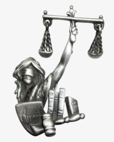Law Lawyer Lady Justice Scales Equity Ajc Pin Brooch - Transparent Background Law Scales, HD Png Download, Transparent PNG