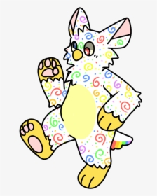 Confetti Anthro Furby - Cartoon, HD Png Download, Transparent PNG
