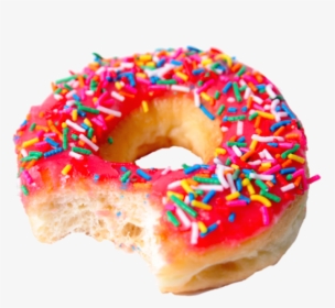 Collection Of Free Transparent - Sprinkled Donut, HD Png Download, Transparent PNG