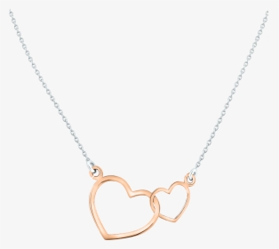 “love Duet” Two Hearts Come Together In A Duet Of Love - Heart Necklace Png Transparent, Png Download, Transparent PNG