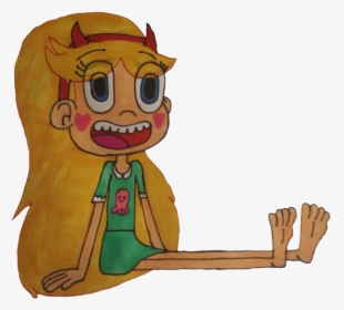 Princess Star Butterfly Shows Her Cute Bare Feet By - Cartoon, HD Png Download, Transparent PNG