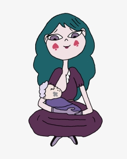 Here Is A Cute Star Vs - Breastfeeding Caroon, HD Png Download, Transparent PNG
