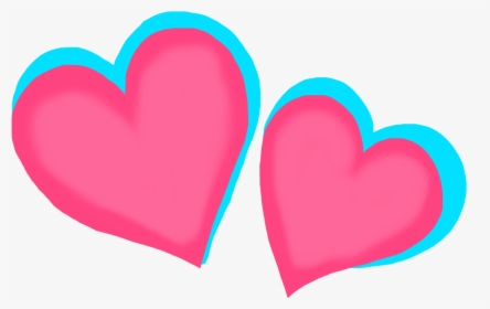 Clip Art Pink And Blue Hearts - Two Hearts Pink And Blue Png, Transparent Png, Transparent PNG