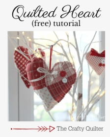 Quilted Heart Tutorial @ The Crafty Quilter Includes - Heart, HD Png Download, Transparent PNG