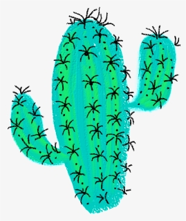 Transparent Desert Cactus Png - Desert Cactus Drawing, Png Download, Transparent PNG