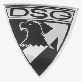 Picture Of Dsg Badge Car Identification Emblem - Silver Shield Car Logo, HD Png Download, Transparent PNG