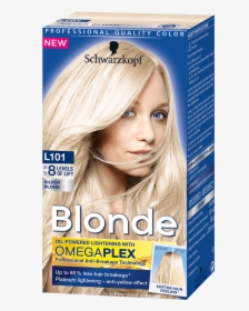 Blonde Lighteners L101 Silver Blond - Schwarzkopf Hair Color Blonde, HD Png Download, Transparent PNG