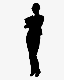 Silhouette Clip Art - Man Facing Forward Silhouette, HD Png Download, Transparent PNG