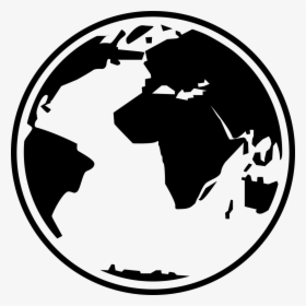 Globe Black And White Free Globe Clipart Black And - Vector Globe Icon Svg, HD Png Download, Transparent PNG