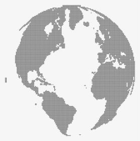 Globe Dots - Png World Globe Map Dots, Transparent Png, Transparent PNG