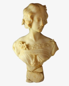 Marble Sculpture Of A Young Lady By A - Bust, HD Png Download, Transparent PNG