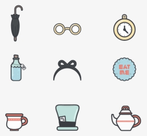 Alice In Wonderland Icons Icons Wonderland In Alice - Alice In Wonderland Icons, HD Png Download, Transparent PNG