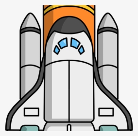 Transparent Spaceship Clipart - Space Shuttle Cartoon Png, Png Download, Transparent PNG