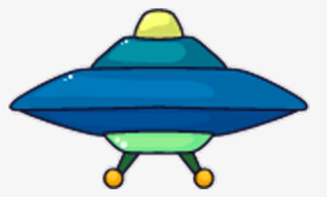 Pixel Clipart Spaceship - Alien Spaceship Cartoon Png, Transparent Png, Transparent PNG