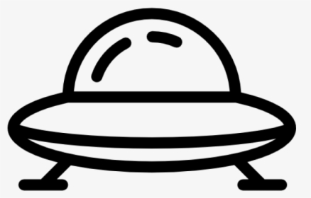 Spaceship Clipart Ufo - Alien Spaceship Clipart Black And White, HD Png Download, Transparent PNG