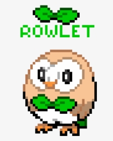 Pixel Art Pokemon Rowlet, HD Png Download, Transparent PNG