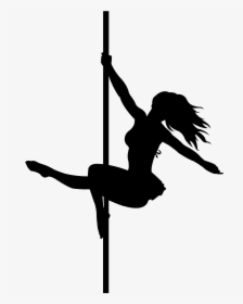 Pole Dance Silhouette Pink, HD Png Download, Transparent PNG