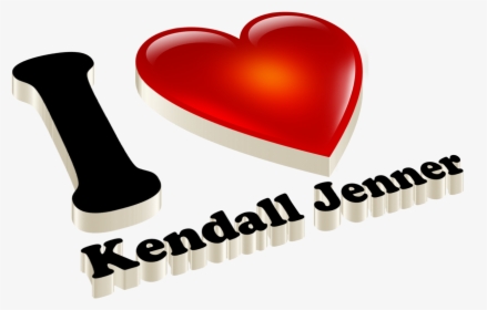 Kendall Jenner Love Name Heart Design Png - Heart, Transparent Png, Transparent PNG