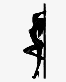 #silhouette #stripper #sexy #exotic #dancer #poledancer - Exotic Dancer Silhouette, HD Png Download, Transparent PNG