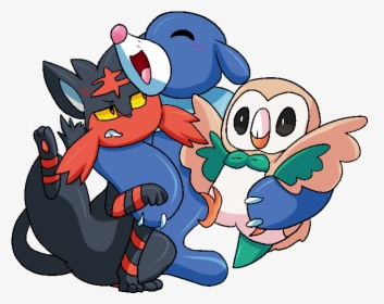 Welcome Aboard, Alola Starters - Cartoon, HD Png Download, Transparent PNG