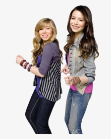 Icarly Png 7 » Png Image - Miranda Cosgrove Jennette Mccurdy Icarly, Transparent Png, Transparent PNG