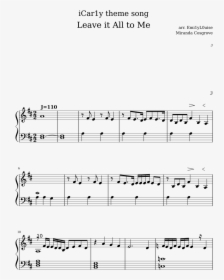 Icarly Theme Song Sheet Music, HD Png Download, Transparent PNG