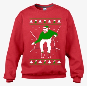 Drake Ugly Christmas Hat Hotline Bling Stockings Sweatshirt, - Drake Christmas Sweater, HD Png Download, Transparent PNG
