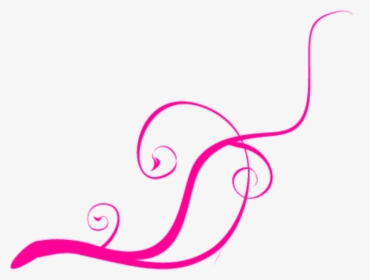 Pink Abstract Lines Transparent Images - Pink Swirl Lines Transparent, HD Png Download, Transparent PNG