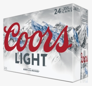 Coors Light 24 X 355 Ml - Coors Light 24 Pk, HD Png Download, Transparent PNG