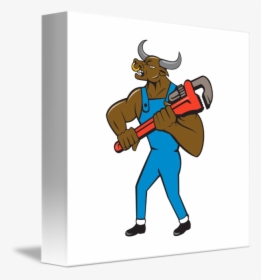 Clip Art Minotaur Bull Wrench Isolated - Wrench, HD Png Download, Transparent PNG