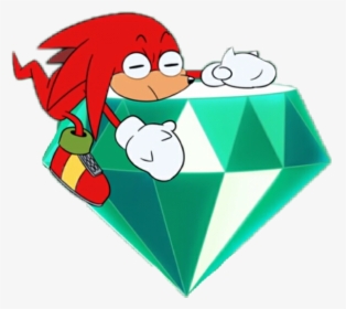 #knuckles #knucklestheechidna #knuckles The Echidna - Knuckles Master Emerald Sonic Mania Adventures Png, Transparent Png, Transparent PNG