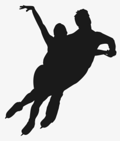 Roller Skating Ice Skating Figure Skating Pairs Mixed - Figure Skating Couples Transparent Silhouette, HD Png Download, Transparent PNG