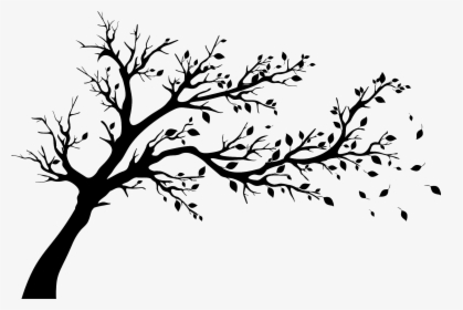 Tree Silhouette Wall Decal Autumn - Tree Silhouette Art, HD Png Download, Transparent PNG