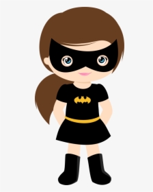 Hair Clipart Superman - Batgirl Cute Png, Transparent Png, Transparent PNG
