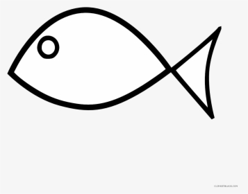 Outline Vector Fish - Simple Fish Clipart Black And White, HD Png Download, Transparent PNG
