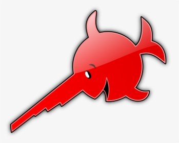 Red Swordfish Vector Clipart Image - Laughing Swordfish Das Boot Swordfish, HD Png Download, Transparent PNG