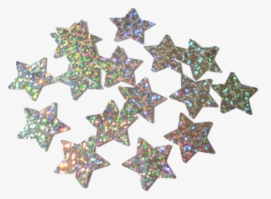 Transparent Star Glow Png - Stars Holographic Confetti Png, Png Download, Transparent PNG