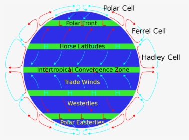 Global Wind Patterns, HD Png Download, Transparent PNG