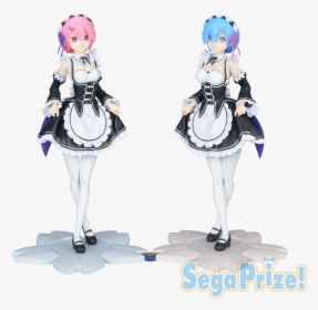Sega Re Zero Starting Life In Another World Anime Curtsey - Rem Curtsey Figure, HD Png Download, Transparent PNG