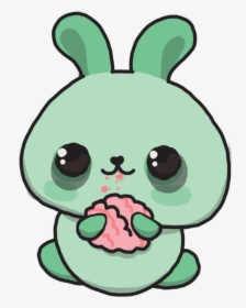 Cute Drawings Cute Bunny Drawings Cute Bunny Drawings - Cute Animated Transparent Bunny, HD Png Download, Transparent PNG