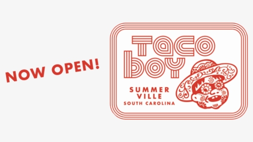Tb S Logo Lockup Stacked W Border Address Pms 485@3x-100 - Taco Boy Summerville, HD Png Download, Transparent PNG