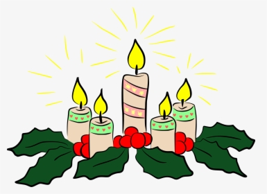 Candles Big Image Png - Christmas Candles Clipart Black And White, Transparent Png, Transparent PNG