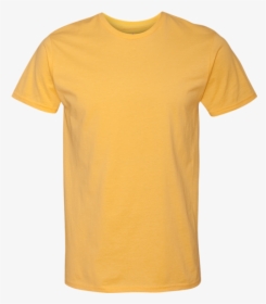 Yellow Gildan Shirt, HD Png Download, Transparent PNG