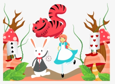 Snapchat Filters Clipart Animal - Alice Wonderland Cat Vector Png, Transparent Png, Transparent PNG