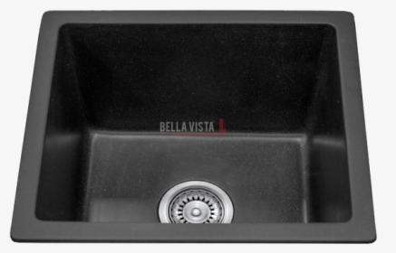 S4641-b Single Bowl Black Kitchen Sink 460 X 410mm - Black Single Bowl Sink, HD Png Download, Transparent PNG
