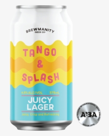 Brewmanity Tango & Splash Juicy Lager - Caffeinated Drink, HD Png Download, Transparent PNG