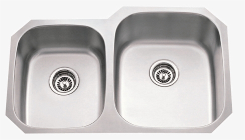 18 Gauge Kitchen Sink Two Unequal Bowls - Sink, HD Png Download, Transparent PNG