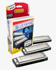 Hohner Blues Band 3 Pack Harmonicas   Class - Hohner Bluesband Harmonica, HD Png Download, Transparent PNG