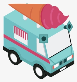 Transparent Ice Cream Truck Png, Png Download, Transparent PNG